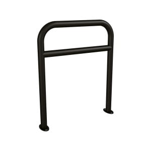 Arceau vélos renforcé Procity - Ø 50 mm - Peint/galva - Sur platines - Noir foncé
