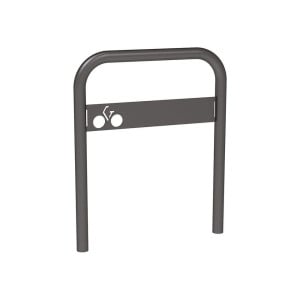 Arceau vélos avec signalétique Procity - Ø 50 mm - Peint/galva - Scellement direct - Gris Procity