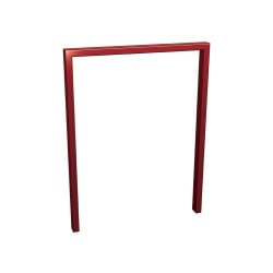 Appui vélos Milan Procity - 50 x 30 mm - Peint/galva - Scellement direct - Rouge pourpre