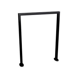 Appui vélos Milan Procity - 50 x 30 mm - Version classique - Peint/galva - Sur platines - Noir foncé