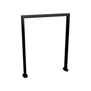 Appui vélos Milan Procity - 50 x 30 mm - Version classique - Peint/galva - Sur platines - Noir foncé