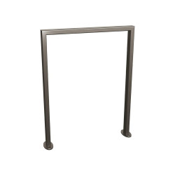 Appui vélos Milan Procity - 50 x 30 mm - Version classique - Peint/galva - Sur platines - Gris Procity