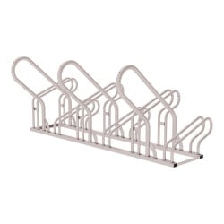 Appui vélos Optimum Procity - 50 x 30 mm - Peint/galva - Fixation au sol à fixer ou à poser - Gris soie