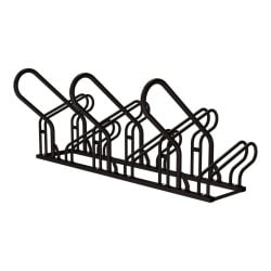 Appui vélos Optimum Procity - 50 x 30 mm - Peint/galva - Fixation au sol à fixer ou à poser - Noir foncé