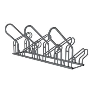 Appui vélos Optimum Procity - 50 x 30 mm - Peint/galva - Fixation au sol à fixer ou à poser - Gris Procity