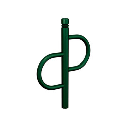 Appui vélos Province Tradition City Procity - Peint/galva - Scellement direct - Vert mousse