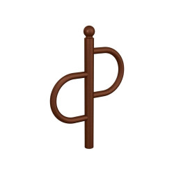 Appui vélos Province Tradition Boule Procity - Peint/galva - Scellement direct - Aspect Corten