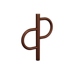 Appui vélos Province Tradition Inox Brossé Procity - Peint/galva - Scellement direct - Aspect Corten
