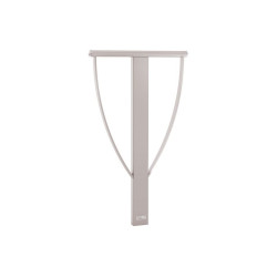 Appui vélos Lisbonne Procity - 80 x 40 mm - Peint/galva - Scellement direct - Gris soie