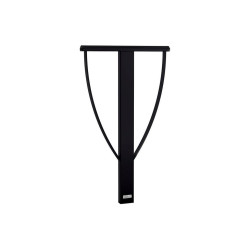 Appui vélos Lisbonne Procity - 80 x 40 mm - Peint/galva - Scellement direct - Noir foncé