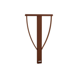 Appui vélos Lisbonne Procity - 80 x 40 mm - Peint/galva - Scellement direct - Aspect Corten