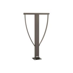 Appui vélos Lisbonne Procity - 80 x 40 mm - Peint/galva - Scellement direct - Gris Procity