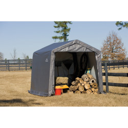 Abri de jardin souple gris en toile imperméable 9m² ShelterLogic