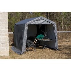 Abri de jardin souple gris en toile imperméable 9m² ShelterLogic