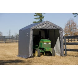 Abri de jardin souple gris en toile imperméable 9m² ShelterLogic