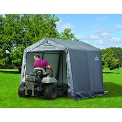 Abri de jardin souple gris en toile imperméable 5,76m² ShelterLogic