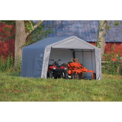 Abri de jardin souple gris en toile imperméable 13,7m² ShelterLogic