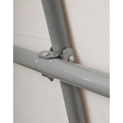 Abri de jardin souple gris en toile imperméable 9m² Round-Top ShelterLogic