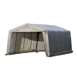 Garage souple gris en toile imperméable 18,13m² ShelterLogic