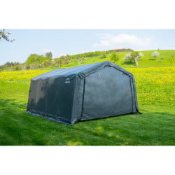 Garage souple gris en toile imperméable 18,13m² ShelterLogic