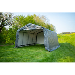 Garage souple gris en toile imperméable 18,13m² ShelterLogic