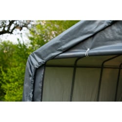 Garage souple gris en toile imperméable 18,13m² ShelterLogic