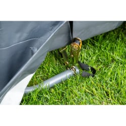 Garage souple gris en toile imperméable 18,13m² ShelterLogic