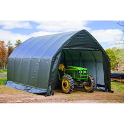Garage souple vert en toile imperméable 23,8m² ShelterLogic