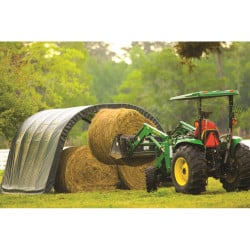 Tente de pâturage verte en toile imperméable 22,6m² Run-In-Shed ShelterLogic