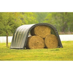 Tente de pâturage verte en toile imperméable 22,6m² Run-In-Shed ShelterLogic