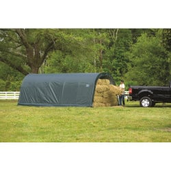 Tente de pâturage verte en toile imperméable 22,6m² Run-In-Shed ShelterLogic