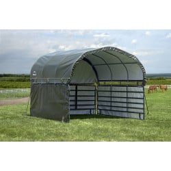 Habillage vert en toile imperméable pour enclos pour chevaux ShelterLogic