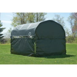 Habillage vert en toile imperméable pour enclos pour chevaux ShelterLogic