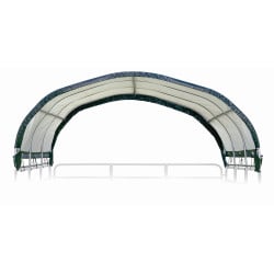 Toit vert en toile imperméable pour enclos pour chevaux ShelterLogic