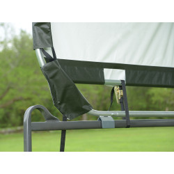 Toit vert en toile imperméable pour enclos pour chevaux ShelterLogic