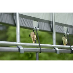 Toit vert en toile imperméable pour enclos pour chevaux ShelterLogic