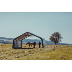Tente de pâturage verte en toile imperméable 49,6m² Run-In-Shed ShelterLogic