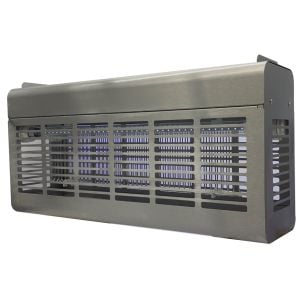 Désinsectiseur LED AGR18 - 120 à 240 m², inox, IP54 avec tubes anti-éclats