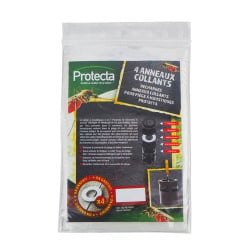 Recharge piège à moustiques larves et adultes Protecta - 4 anneaux collants + 1 offert