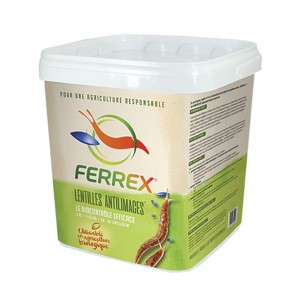 Anti-limaces Ferrex, phosphate ferrique 2,5% - Seau 3 kg