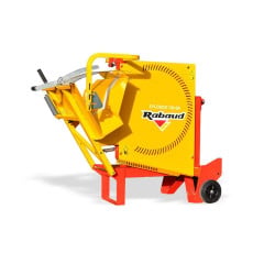 Scie circulaire à chevalet sur tracteur XYLOSCIE 700 T PRO II avec tapis 4 m Rabaud