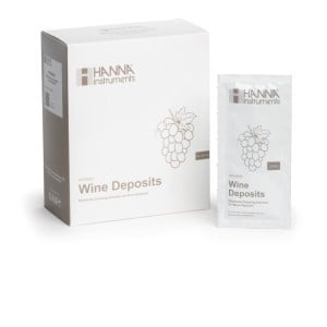 Solution de nettoyage pour électrodes, dépôts de vin Hanna Instruments - 25 sachets de 20 mL