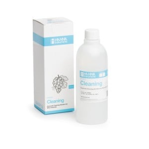 Solution de nettoyage pour électrodes, dépôts de vin (tartre) Hanna Instruments - bouteille 500 mL