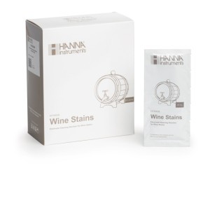Solution de nettoyage pour électrodes, taches de vin Hanna Instruments - 25 sachets de 20 mL