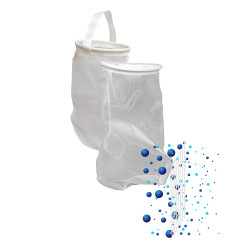 Poche de filtration monofilament QUALIPOCHE M - taille 20 - 1500µm - anneau torique en acier galvanisé Quali-filtres