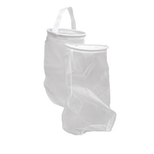 Poche de filtration monofilament QUALIPOCHE M - taille 20 - 50µm - anneau torique en acier inoxydable Quali-filtres