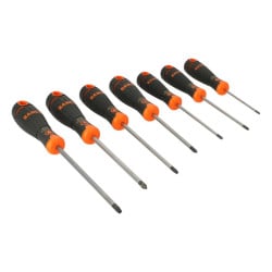 Jeu de 7 tournevis BahcoFit fente et pozidriv Bahco