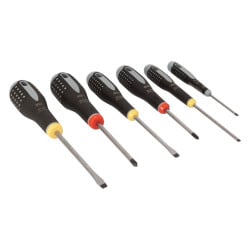 Jeu tournevis Ergo, vis fente et Philips - 6 pièces Bahco