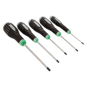 Jeu tournevis Ergo, vis torx - 5 pièces Bahco