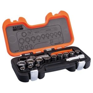 Coffret de douilles traversantes - 14 pièces Bahco